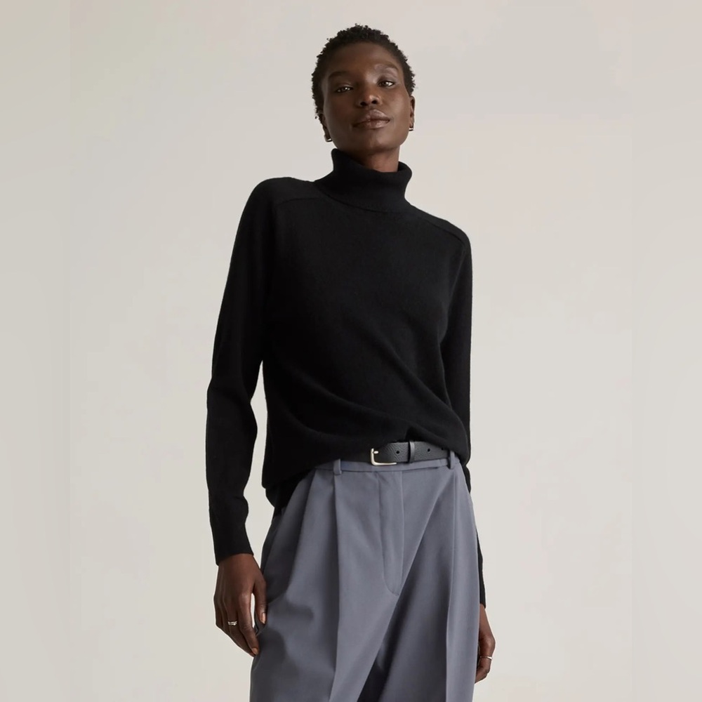 Quince 100% Mongolian cashmere turtleneck